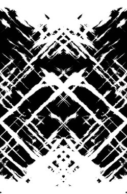 Koyu Grunge Geometrik Deseni