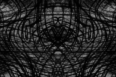 Koyu Grunge Geometrik Deseni