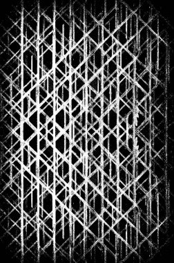 Koyu Grunge Geometrik Deseni