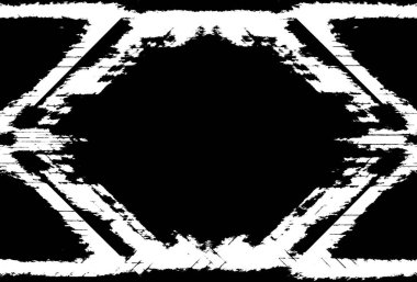 Koyu Grunge Geometrik Deseni