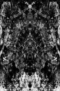 Koyu Grunge Geometrik Deseni