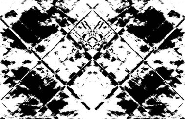 Koyu Grunge Geometrik Deseni