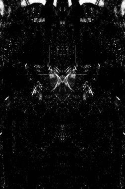 Koyu Grunge Geometrik Deseni