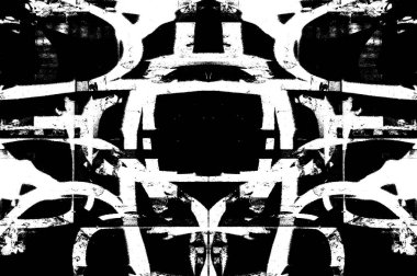 Koyu Grunge Geometrik Deseni