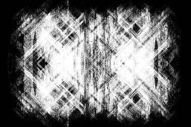 Koyu Grunge Geometrik Deseni