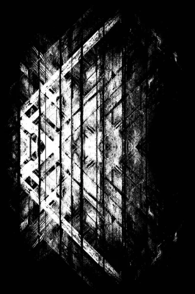 Dark Grunge Geometric Pattern — Stock Photo, Image