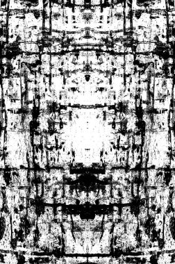 Koyu Grunge Geometrik Deseni