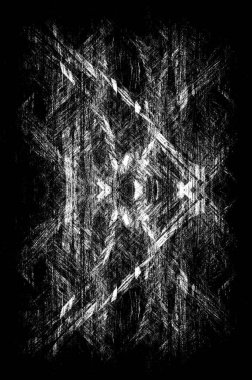 Koyu Grunge Geometrik Deseni