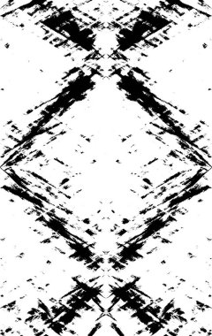 Koyu Grunge Geometrik Deseni