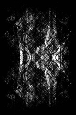 Koyu Grunge Geometrik Deseni