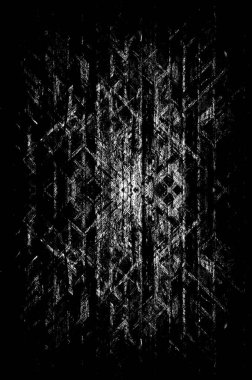 Koyu Grunge Geometrik Deseni