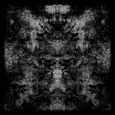 Koyu Grunge Geometrik Deseni