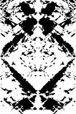 Koyu Grunge Geometrik Deseni