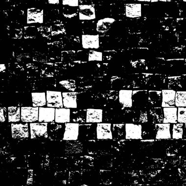 Koyu Grunge Geometrik Deseni