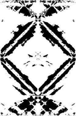 Koyu Grunge Geometrik Deseni