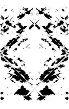 Koyu Grunge Geometrik Deseni