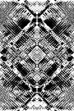 Koyu Grunge Geometrik Deseni