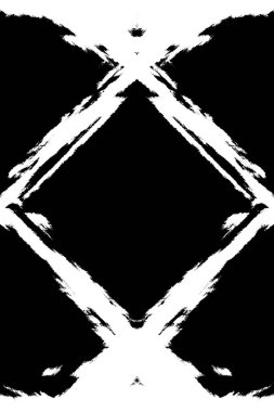 Koyu Grunge Geometrik Deseni