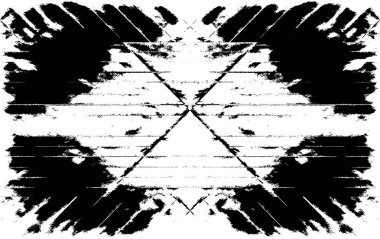 Koyu Grunge Geometrik Deseni