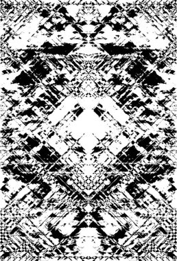 Koyu Grunge Geometrik Deseni