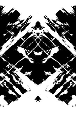 Koyu Grunge Geometrik Deseni