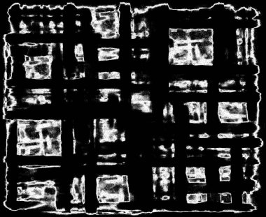 Koyu Grunge Geometrik Deseni