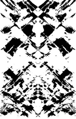 Koyu Grunge Geometrik Deseni