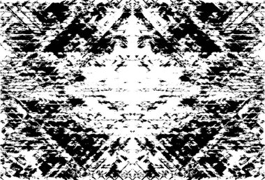 Koyu Grunge Geometrik Deseni