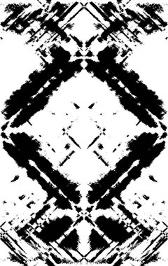 Koyu Grunge Geometrik Deseni