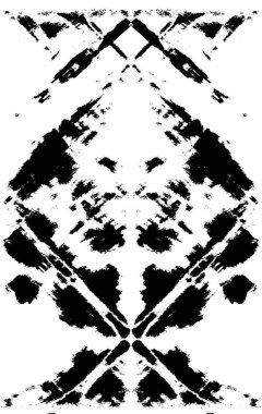 Koyu Grunge Geometrik Deseni