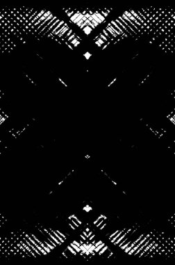 Koyu Grunge Geometrik Deseni