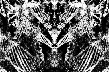 Siyah beyaz monokrom eski grunge vintage eskimiş arka plan soyut antika desenli retro model