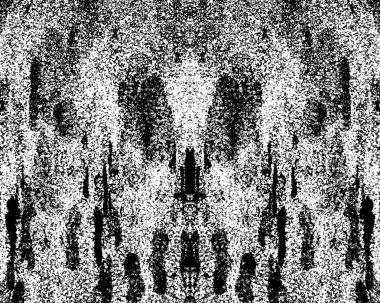 Koyu Grunge Geometrik Deseni