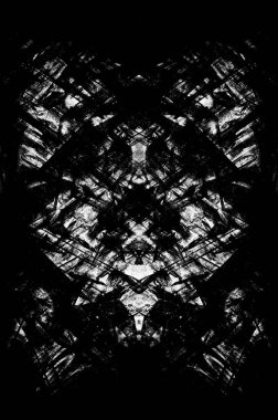 Koyu Grunge Geometrik Deseni