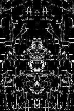 Siyah beyaz monokrom eski grunge vintage eskimiş arka plan soyut antika desenli retro model