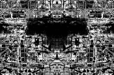 Siyah beyaz monokrom eski grunge vintage eskimiş arka plan soyut antika desenli retro model