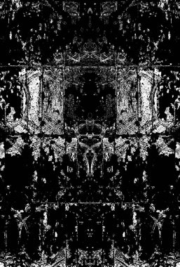 Siyah beyaz monokrom eski grunge vintage eskimiş arka plan soyut antika desenli retro model