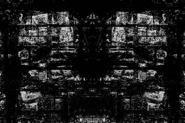 Siyah beyaz monokrom eski grunge vintage eskimiş arka plan soyut antika desenli retro model