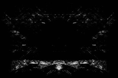 Koyu Grunge Geometrik Deseni