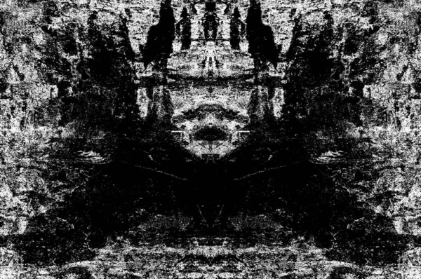黒と白のモノクロームの古いグランジヴィンテージの風化した背景抽象的なアンティークの質感とレトロなパターン — ストック写真