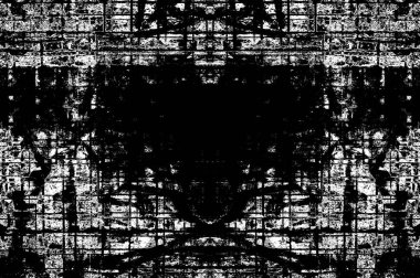 Siyah beyaz monokrom eski grunge vintage eskimiş arka plan soyut antika desenli retro model