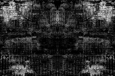 Siyah beyaz monokrom eski grunge vintage eskimiş arka plan soyut antika desenli retro model