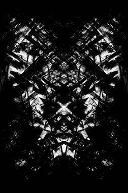 Koyu Grunge Geometrik Deseni