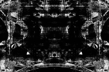 Siyah beyaz monokrom eski grunge vintage eskimiş arka plan soyut antika desenli retro model