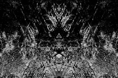 Siyah beyaz monokrom eski grunge vintage eskimiş arka plan soyut antika desenli retro model