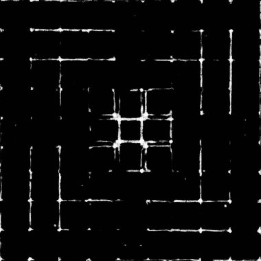 Koyu Grunge Geometrik Deseni