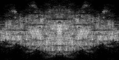 Koyu Grunge Geometrik Deseni