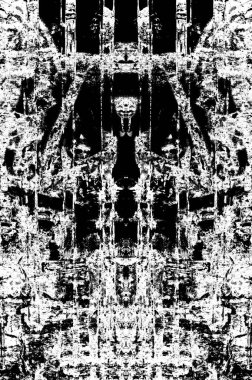 Siyah beyaz monokrom eski grunge vintage eskimiş arka plan soyut antika desenli retro model