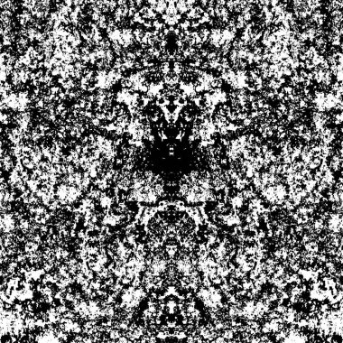 Koyu Grunge Geometrik Deseni