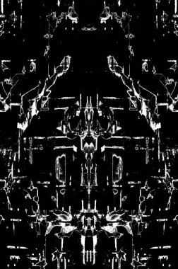 Siyah beyaz monokrom eski grunge vintage eskimiş arka plan soyut antika desenli retro model